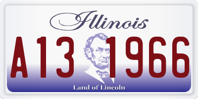 IL license plate A131966