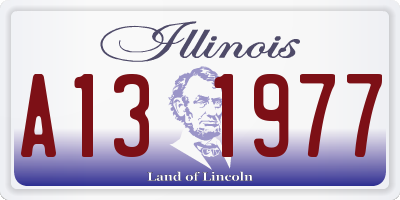 IL license plate A131977