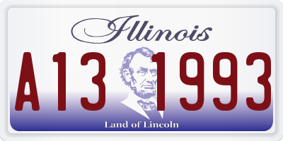 IL license plate A131993