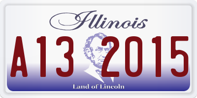 IL license plate A132015
