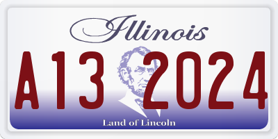 IL license plate A132024
