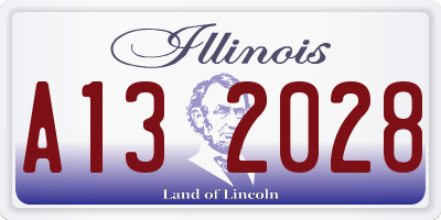 IL license plate A132028