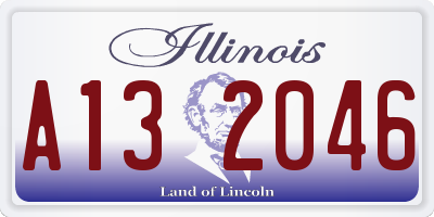 IL license plate A132046