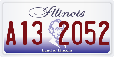 IL license plate A132052