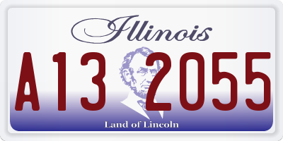 IL license plate A132055