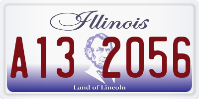 IL license plate A132056