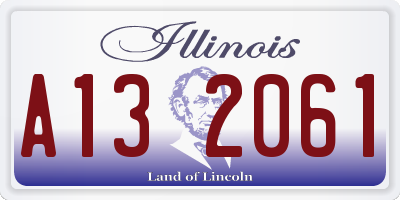 IL license plate A132061