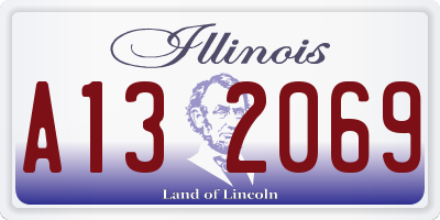 IL license plate A132069