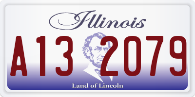 IL license plate A132079