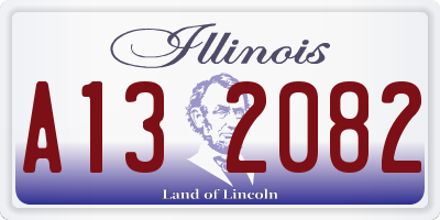 IL license plate A132082