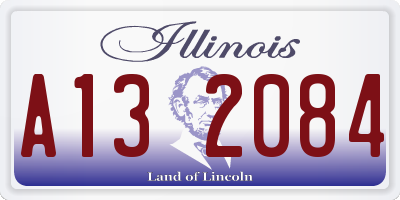 IL license plate A132084