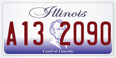 IL license plate A132090