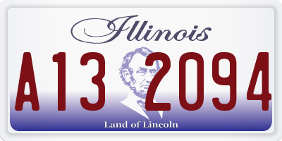 IL license plate A132094