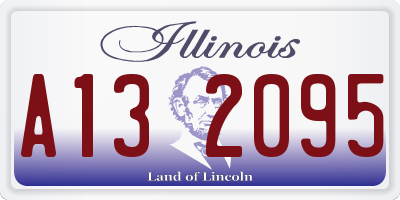 IL license plate A132095