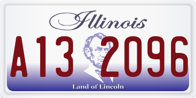 IL license plate A132096
