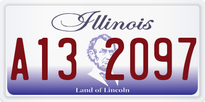 IL license plate A132097