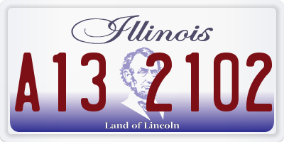 IL license plate A132102