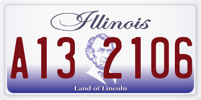 IL license plate A132106