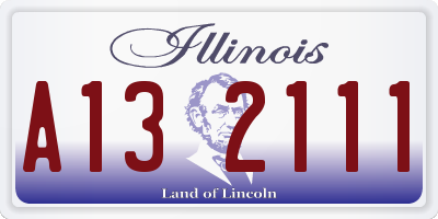 IL license plate A132111