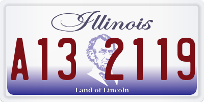 IL license plate A132119