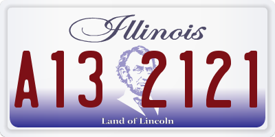 IL license plate A132121