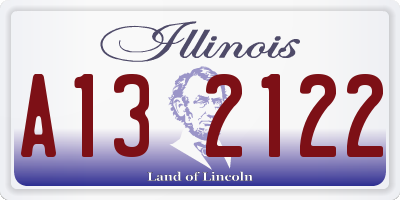 IL license plate A132122