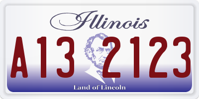 IL license plate A132123