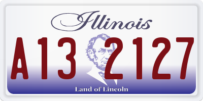 IL license plate A132127