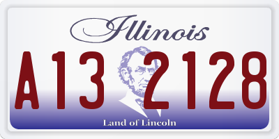 IL license plate A132128