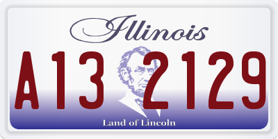 IL license plate A132129
