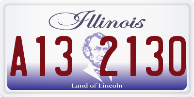 IL license plate A132130