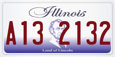 IL license plate A132132