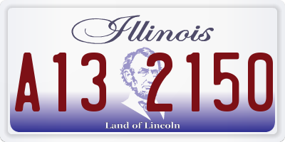 IL license plate A132150