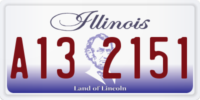 IL license plate A132151