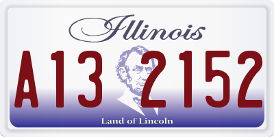 IL license plate A132152