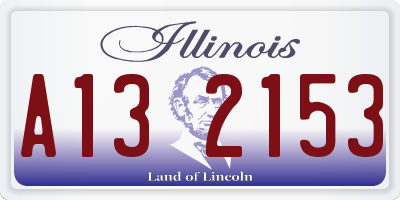 IL license plate A132153