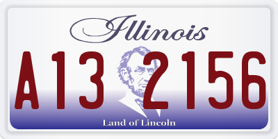 IL license plate A132156