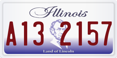 IL license plate A132157