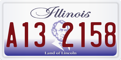 IL license plate A132158