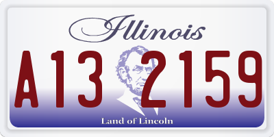IL license plate A132159