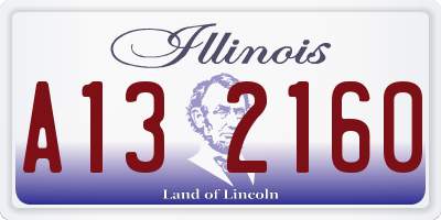 IL license plate A132160