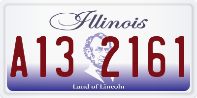 IL license plate A132161