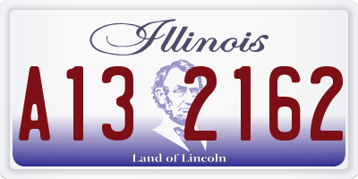 IL license plate A132162
