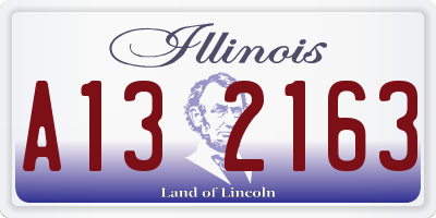 IL license plate A132163