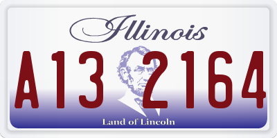 IL license plate A132164