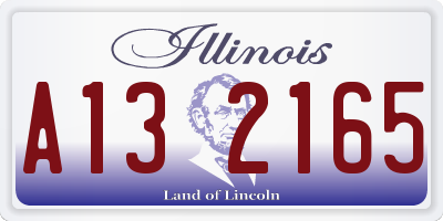 IL license plate A132165
