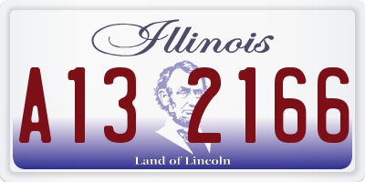 IL license plate A132166