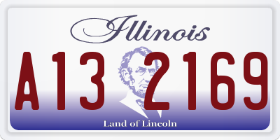 IL license plate A132169