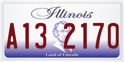 IL license plate A132170