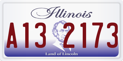 IL license plate A132173